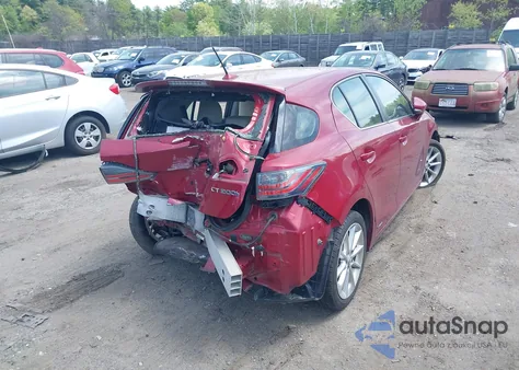 2013 Lexus Ct 200H из США, поврежденный, VIN JTHKD5BH1D2170258